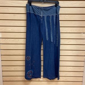 OHDD women fashionable summer pants Made in Italy Size 32 USA Size 8